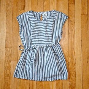 Summery Blue and White Seraphine Nursing/Maternity Summer Top
